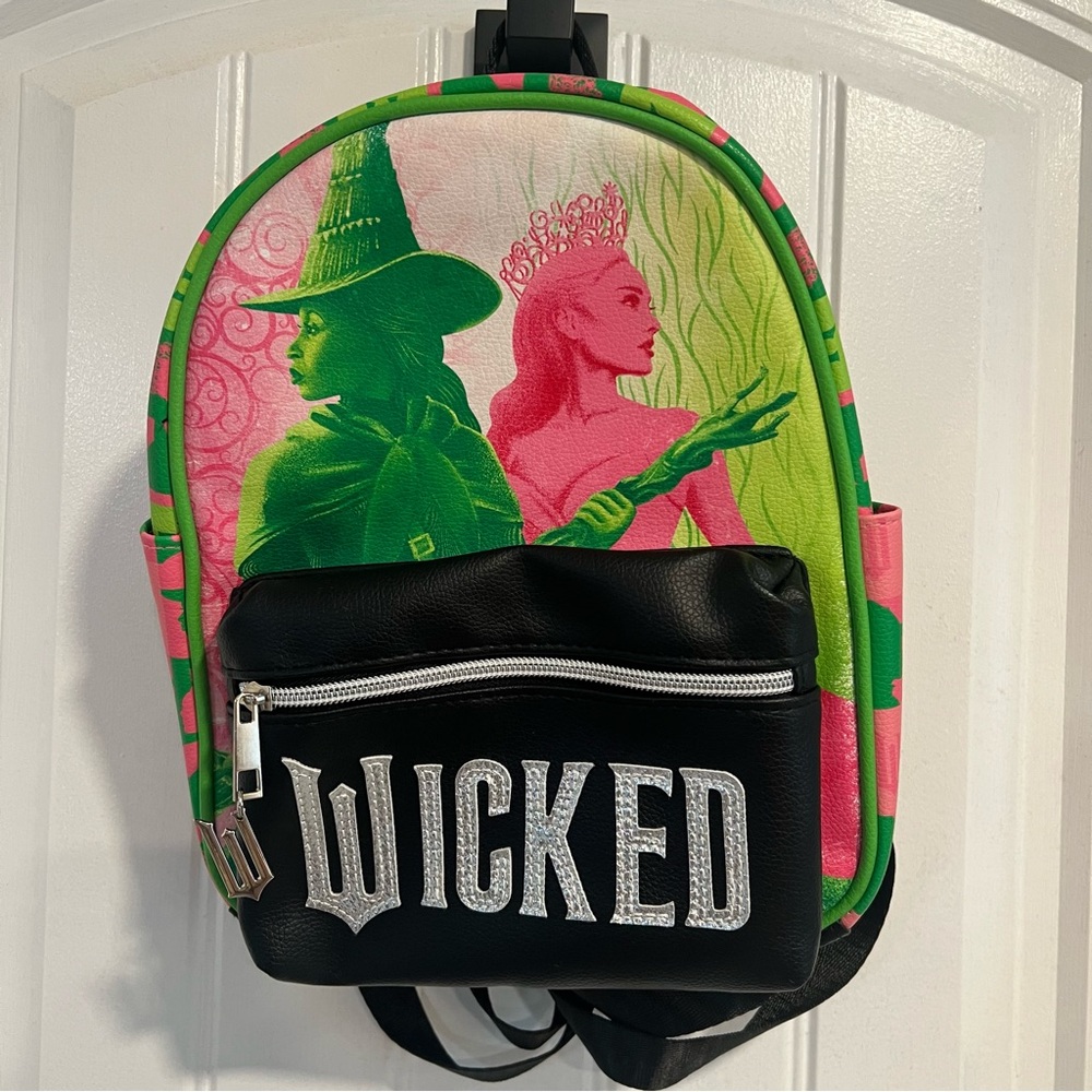 Accessory Innovations Wicked Mini Backpack Green and Pink Design. OS. - Picture 2 of 15